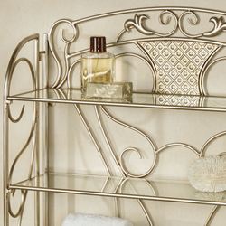 Lanora Wall Shelf Platinum