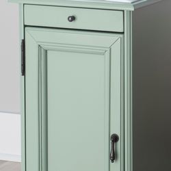 Shiloh Chairside Storage Table Aqua