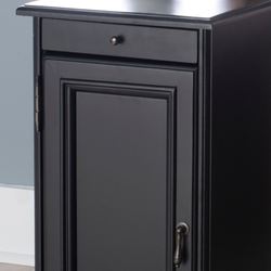 Shiloh Chairside Storage Table Black