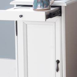 Shiloh Chairside Storage Table White