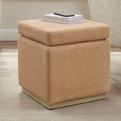 Mya Square Storage Ottoman Sand