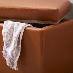 Eli Rectangle Storage Bench Auburn