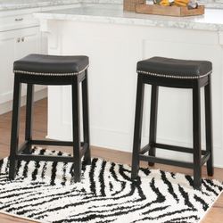 Jayce Counter Stools Black Set of Two