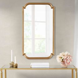 Millicent Scalloped Wall Mirror Gold