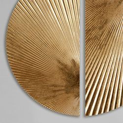 Eclipse Wall Decor Gold Set of Two