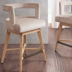 Viola Swivel Counter Stool Cream