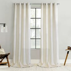 Accasia Grommet Curtain Panel Linen