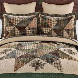 Pine Star Patchwork Mini Quilt Set Multi Warm