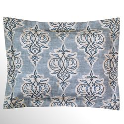 Jenna Flanged Sham Blue