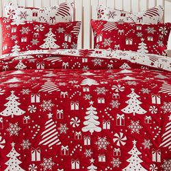 Peppermint Party Mini Coverlet Set Red
