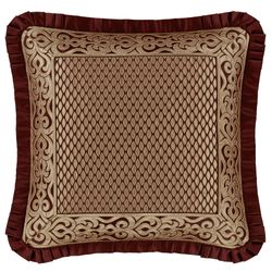 Renzo Flanged European Sham Crimson