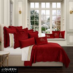 Marissa Quilt Set Crimson