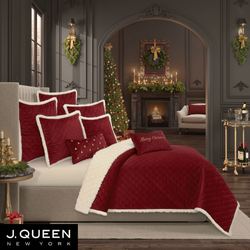 Casey Quilt Set Crimson