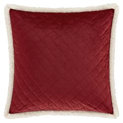 Casey Quilted European Sham Crimson