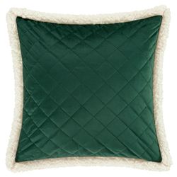 Casey Quilted Pillow Green 18 Square