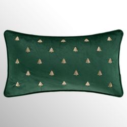Casey Embroidered Rectangle Pillow Green
