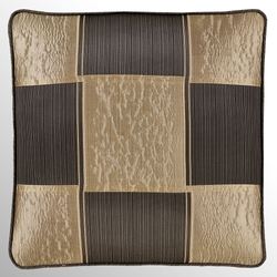 Brando Bronze Piped Pillow 18 Square