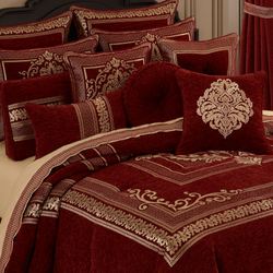 Laurenza Comforter Set Crimson