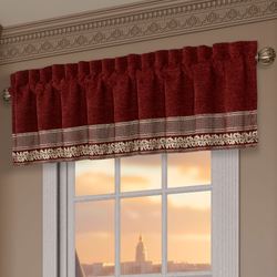 Laurenza Tailored Valance Crimson 88 x 18