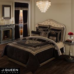 Laurenza II Comforter Set Black