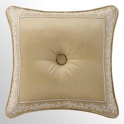 Sondra Gold Tufted Pillow 18 Square