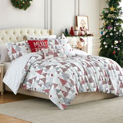 Merry and Bright Comforter Bed Set White