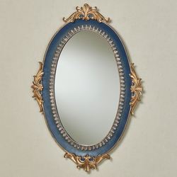 Palecia Oval Wall Mirror Navy