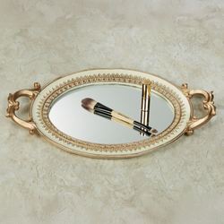 Palecia Mirrored Vanity Tray Ivory