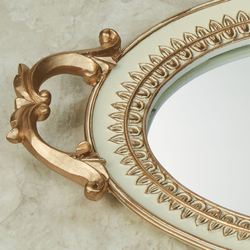 Palecia Mirrored Vanity Tray Ivory