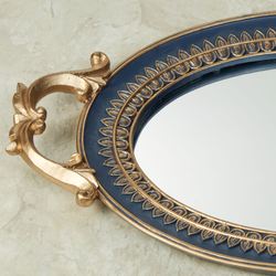 Palecia Mirrored Vanity Tray Navy