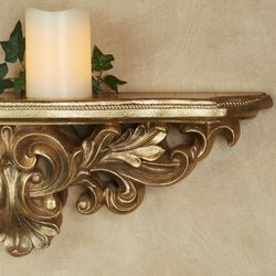 Elisa Wall Shelf Aged Gold