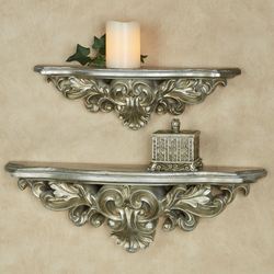 Elisa Wall Shelf Aged Silver