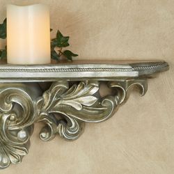 Elisa Wall Shelf Aged Silver