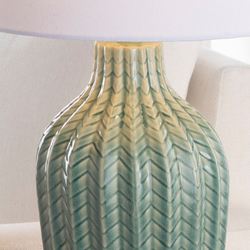 Florian Table Lamps Aqua Mist Set of Two