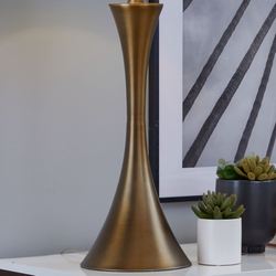 Lenuxe Table Lamps Light Bronze Set of Two