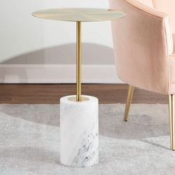 Aziel Side Table Gold