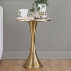 Selene Accent Table Gold