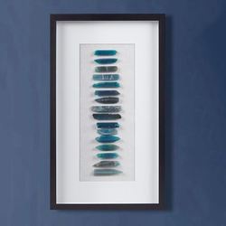 Cerulean Agate Wall Art Indigo