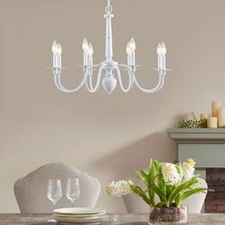 Amelia Chandelier White