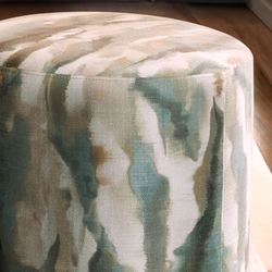 Verona Oval Accent Ottoman Multi Earth