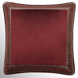 Calistoga Piped European Sham Crimson
