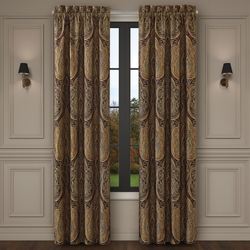 Calistoga Wide Tailored Curtain Pair Crimson