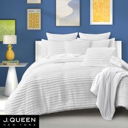 Darby Comforter Set White