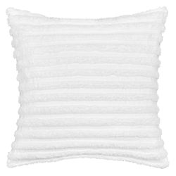 Darby Piped Pillow White 20 Square