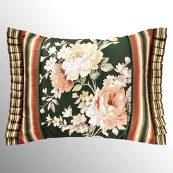 Brittany Floral Rectangle Pillow Green
