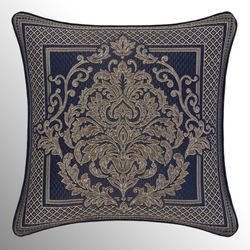 Excelsior II Piped Pillow Blue 20 Square