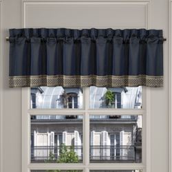 Excelsior II Tailored Valance Blue 88 x 18