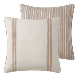 Arderra Reversible Piped European Sham Ivory