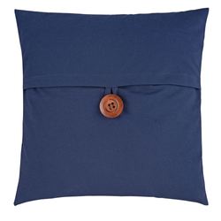 Midnight Lagoon Tailored Pillow Blue 18 Square