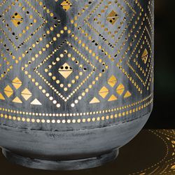 Celestial Solar Shadow Lantern Antique Silver